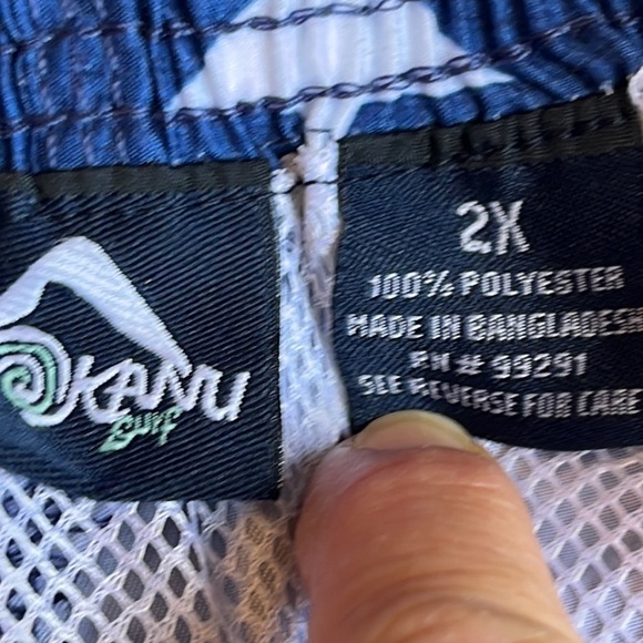 Kanu Patriotic Swim Trunks , Red, White & Blue - Picture 5 of 9